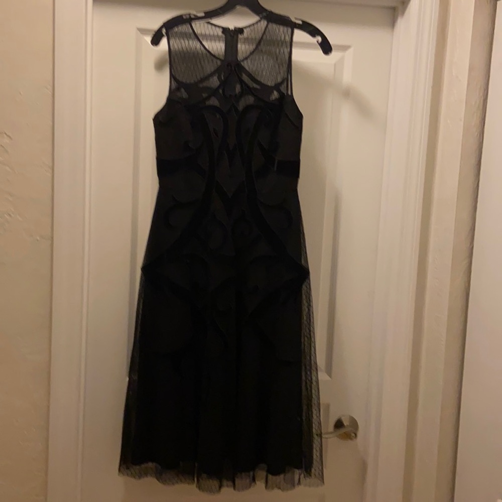 Black midi sleeveless dress